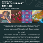 Napa County Library Art Call (For Installation January 2024 through December 2024)
